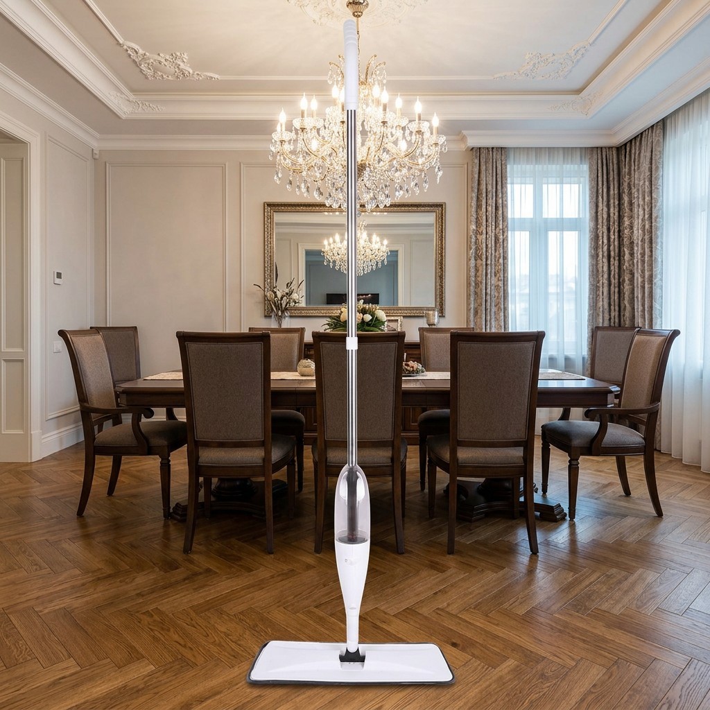 Multifunctional Microfiber Refillable Water Tank 360 Swivel Stainless Steel Wet Dry Multipurpose Home Floor Cleaning Mop